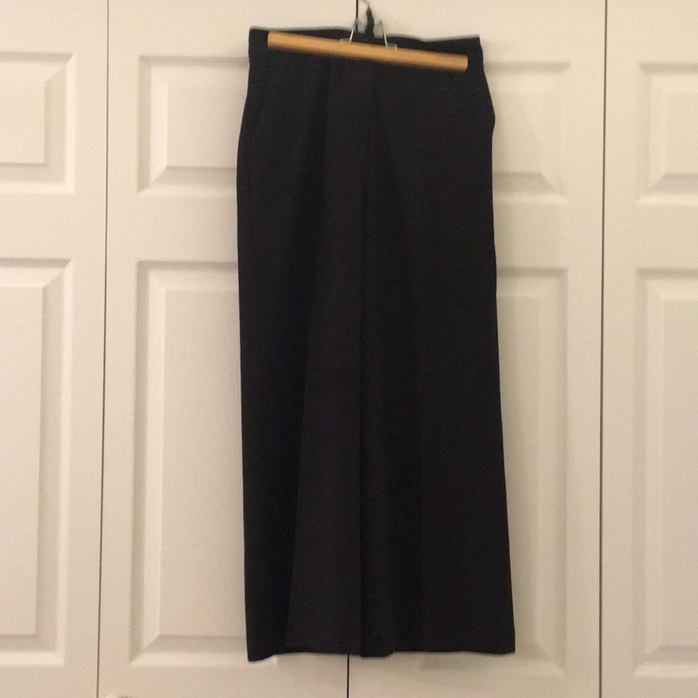 Zara black wide leg pants size S